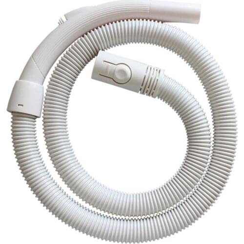 1.9m Flexible EVA Hose+PP Connector+Handle Hoses for Philips FC5225 FC5226 FC5228 Vacuum Cleaner Parts Inner Diameter 32mm White