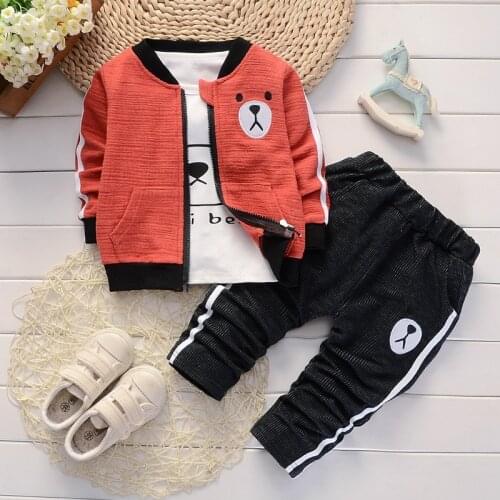 BibiCola Spring Autumn Baby Boy Clothes Set Kids Clothes Children Clothing Sets Baby Boys T-shirts+Pants 2PCS Tracksuit