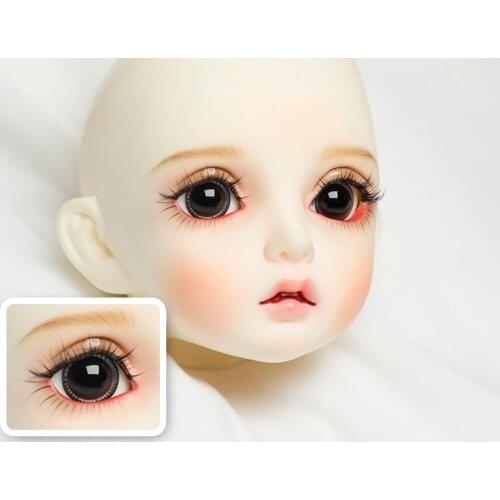 BJD doll eyes suitable for 1-3 1-4 1-6 size black patterned flash pupil 14mm 16mm doll accessories