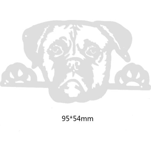 R58E Sleepy Puppy Metal Cutting Dies Stencil Scrapbooking DIY Album Stamp Paper Card Embossing Decoration