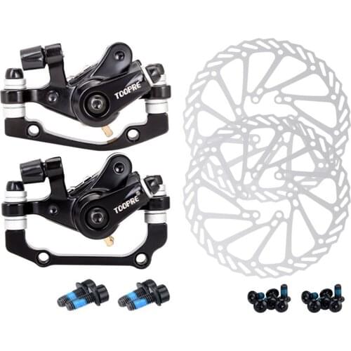 CATAZER Mountain Bike Disc Brake F160/R140 F180/R160 Electric Bicycle Set Bicycle Line Pulling Disc Brake Front and Rear Clamp