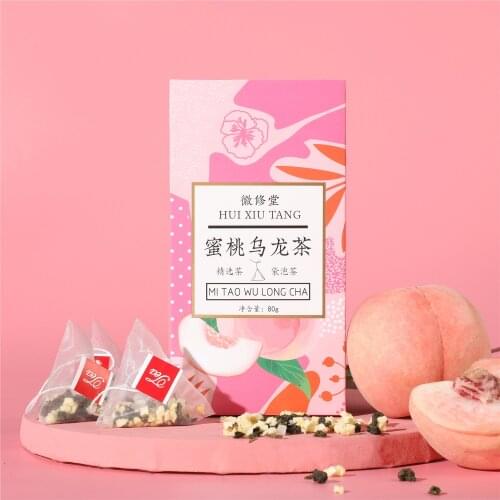 16 packs/box Peach Fruit Tea White Peach Oolong Tea Apple Flower and Fruit Tea Cold Tea Flower Tea Combination