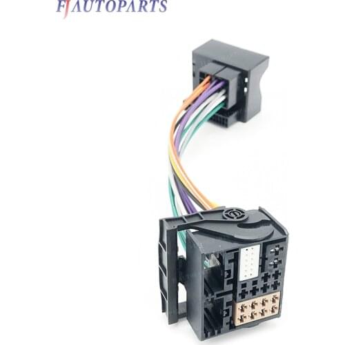 For Volkswagen VW 2003-2015 ISO Upgrade Radio Adapter Wire Harness Cable Plug RCD330 RCD330G PQ To MQB Install