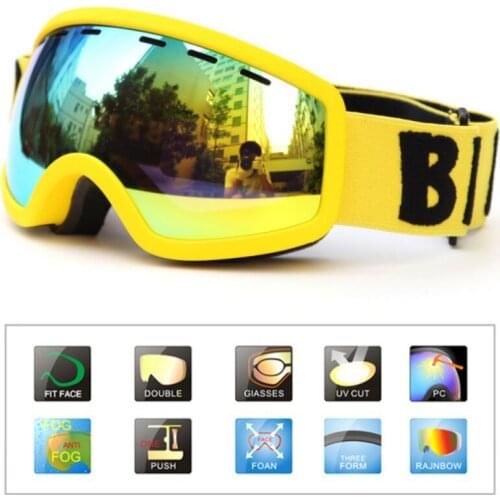 Kids Ski Goggles Double Layer UV400 Anti-fog Children Ski Glasses Snow Outdoor Sports Eyewear Girls Boys Snowboard Goggles