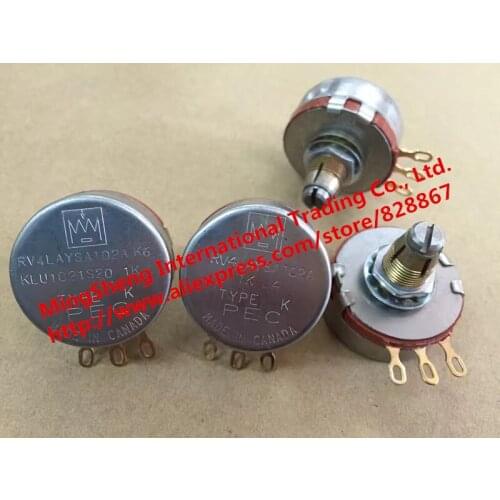 Original new 100% RV4LAYSA102A 1K single potentiometer gold plated feet (SWITCH)
