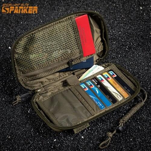 EXCELLENT ELITE SPANKER Women EDC Zipper Hunting Pouch Military Wallet Pouch Tactical Sport Travel Hunting Bags