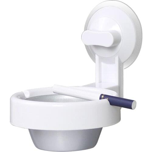 European stainless steel ashtray creative personality wall-mounted toilet bathroom ash storage box
