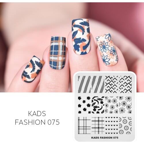 Nail Stamping Plates Nail Stamp Polish Image Flower Leaves Lattice Nail Art Image Nail Stamp Mold Stamping Manicure Template