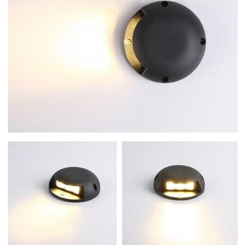 LED Underground Floor Stair Steps Road Buried Yard Spotlight Landscape Outdoor Light AC85-265V DC12V LED Ground Light 2W 3W 4W