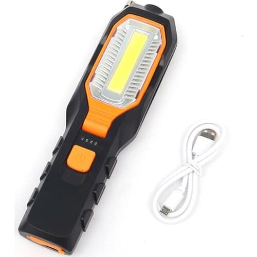 Portable COB LED Worklight USB Rechargeable Working Flexible Magnetic Lamp Flashlight Emergency Light Torch Lanterna Camping