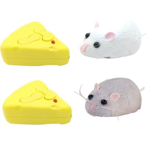 RC Car Mouse Toy Electronic Remote Control Rat RC Plush Rat ToyRemote Control RC Rat Electronic Mouse For Kids Cat Dog