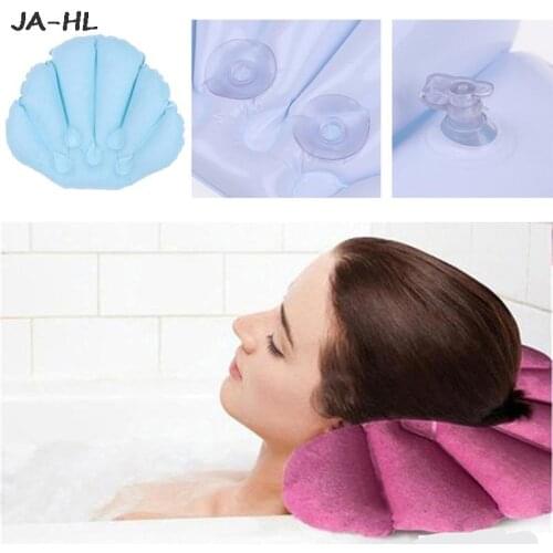 Spa Bath Pillow Luxury Bath Support Pillow Shell Inflatable Pillows Cushion 30*40*5cm