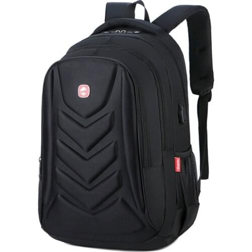 15 Computer Business Bag Waterproof Eva Business Travel Laptop Backpack Large Capacity School Bag, Usb Charger Port