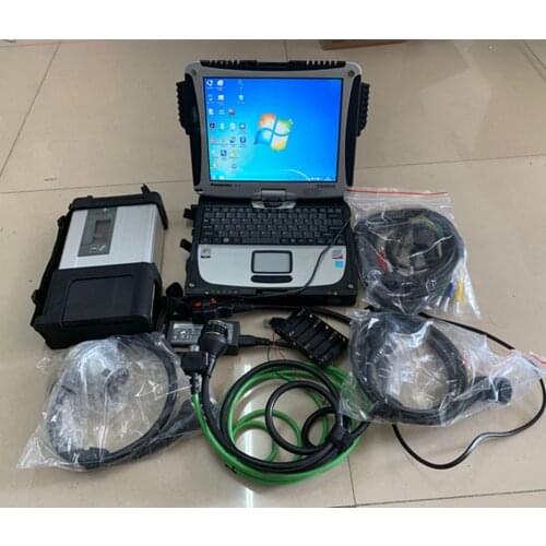 Super MB Star C5 SD Connect with laptop cf19 Toughbook diagnostic PC with mb star c5 newest software 2021-06 hdd for sd c5