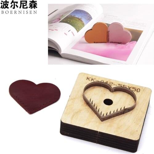 Japanese Steel Knife Heart Mold Can Be Customized Diy Pattern Leather Die Cutting Laser Wood Mold Pendant Mold SMVAUON