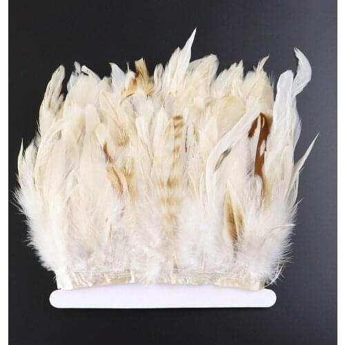 1 Meter/Lot High Quantity Rooster Feathers Trim 10-20 CM for Party Dress Clothes Sewing Jewelry Decoration Accessory Craft Plume
