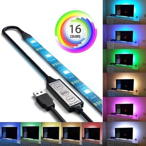 1m Usb 60 Led Strip With Bluetooth App Control 5050 Smd Rgb Neon Tape Tv Backlight Christmas Lights For Room Holiday Party Decor