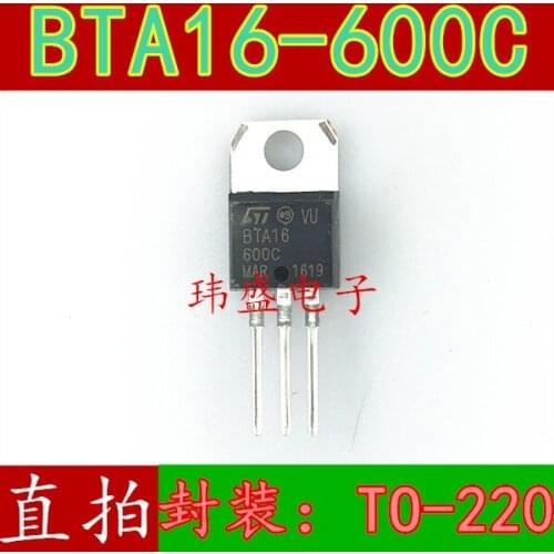 10pcs BTA16-600C BTA16600C 16A 600V TO-220