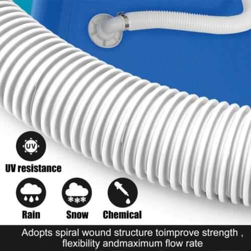 2 Pack 1.25 Inch Diameter Accessory Pool Pump Replacement Hose 59Inch Long For Above Ground Pools Pump Pool Pumps Hose