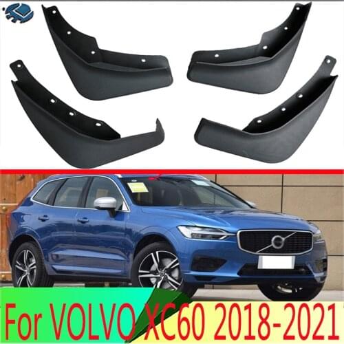 For VOLVO XC60 2018 2019 4PCS Mud Flaps Splash Guards Fender Mudguard Kit Mud Flap Splash Guards Mudguard Car styling