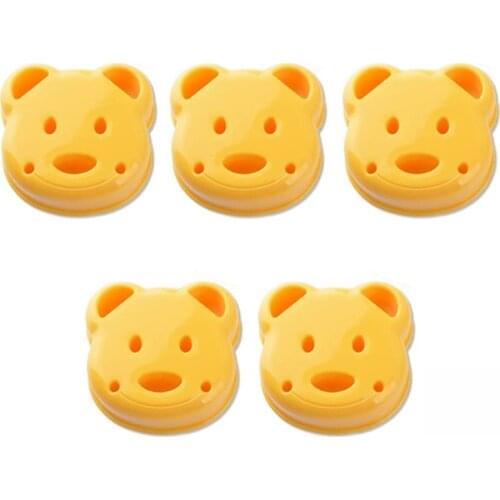 5Pcs Bear Shape Sandwich Mold Cutter, Bread Sandwich Shapers Maker for Kids