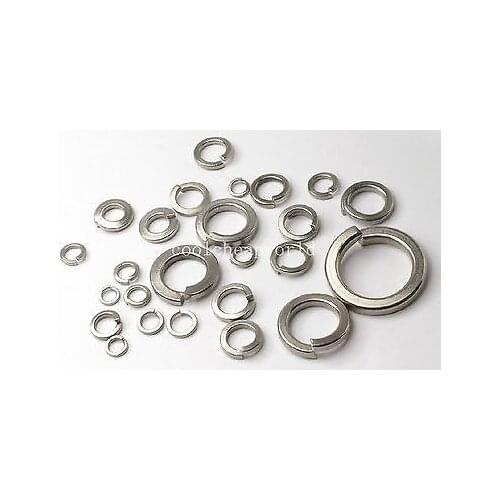 500pcs M8 304 Stainless Steel Spring Washers Split Lock Washers