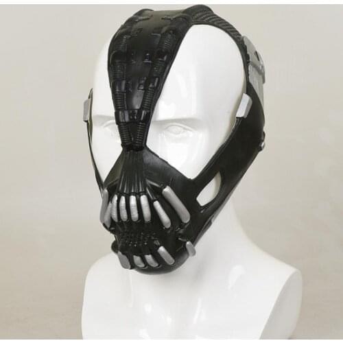 Halloween Cosplay Accessory Latex Headgear Knight Cosplay Mask Unisex Warrior Cosplay Disguisement For Carnival Black Cool Mask