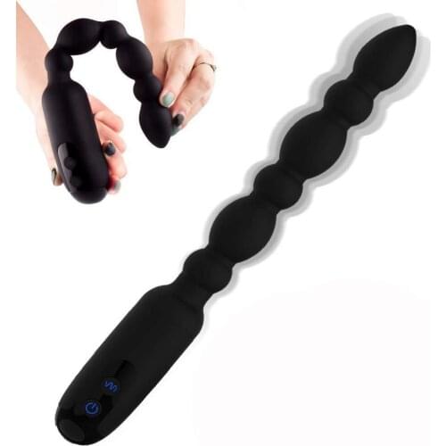 Rechargeable Dual Motors Anal Plug Vibrator Male Prostate Massager Butt Plug Sex Toys Anus Stimulator For Men Women Vagina Dildo