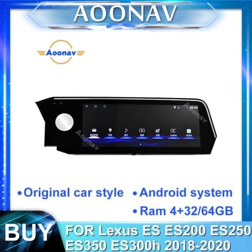 2din Android car stereo auto radio For-Lexus ES ES200 ES250 ES350 ES300h 2018-2020 car touch screen GPS navigation head unit