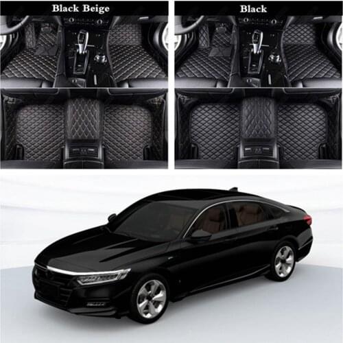 Car Floor Foot Mat for Honda Accord Civic Insight Jazz Fit City CR-Z HR-V CR-V Automobile Carpet Cover Waterproof Floor Mats