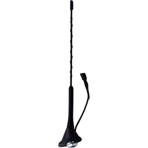 BLACK 16" Antenna Mast & Base For VW JETTA BORA PASSAT GTI