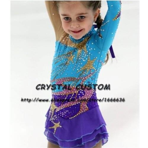 Ice Skating Dresses For Children Graceful New Brand Figure Skating Dresses For Competition DR4180