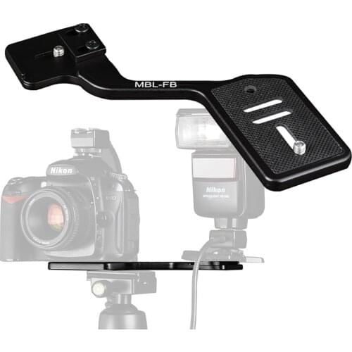 Manbily MBL-FB Camera Quick Release Plate Photoflash Mounting plate Vertical Photo Stand for Canon Nikon Flash