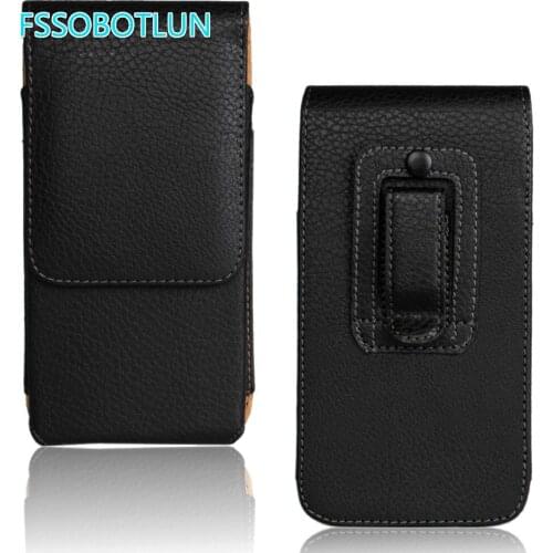 FSSOBOTLUN,Black Holster Leather Phone Case Belt Clip For Samsung Galaxy s7 Edge s8+ S9 Plus A5 A7 j7 2017 2016 J3 Note 8
