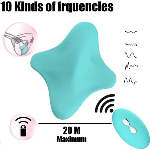 Clitoral Stimulator Portable Panty Vibrator Wireless Remote Control Invisible Vibrating Egg Sex Toys for Woman