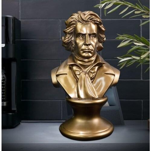 Composer Musician beethoven statue BUST figure resin crafts Furnishings Art TV cabinet sculpture home decoration a0336