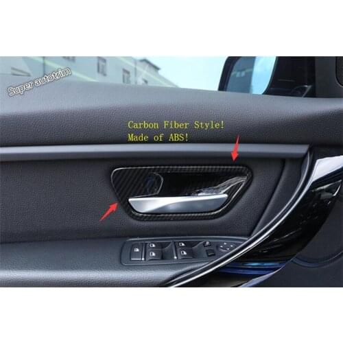 Lapetus For BMW 3 4 Series f30 f32 f35 316i 318i 320li 2013 - 2018 ABS Interior Inner Handle Bowl Frame Cover Trim 4 Pcs / Set