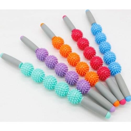 Stab Ball ABS Yoga Fitness Deep Muscle Relaxation Artifact Fascial Roller Thin Leg Massage Stick