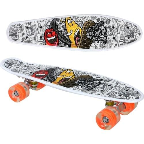 Mini Skateboard Adult Men and Women Teenagers Single-warp Beginner Children Four-wheeled Scooter