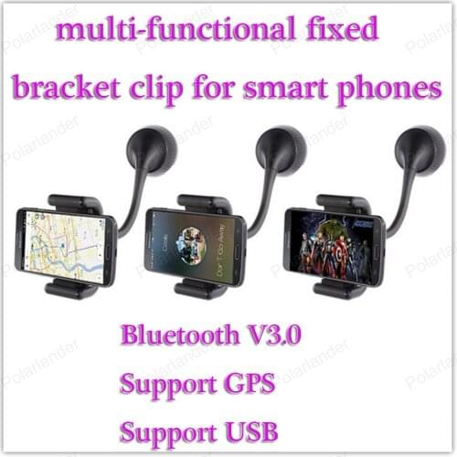 Multi-function mobile phone clip Support USB Support HSP/HFP/A2DP Bluetooth V3.0 Support GPS