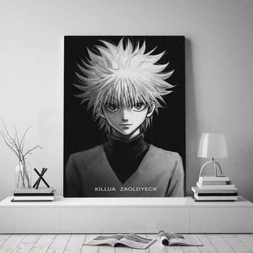 Wall Art Modular Killua Zoldyck Canvas Home Decor Hunter X Hunter Pictures HD Anime Role Printed Paintings Living Room Framed
