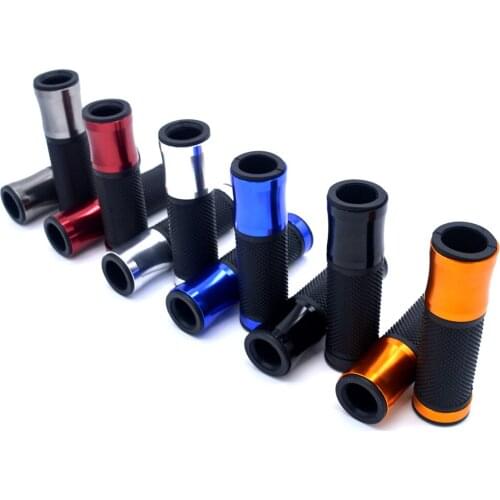 1 Pair Motorcycle Handlebars Motorcycle Custom Gel Aluminum Hand Grips 7/8 inch 22mm Moto Grips