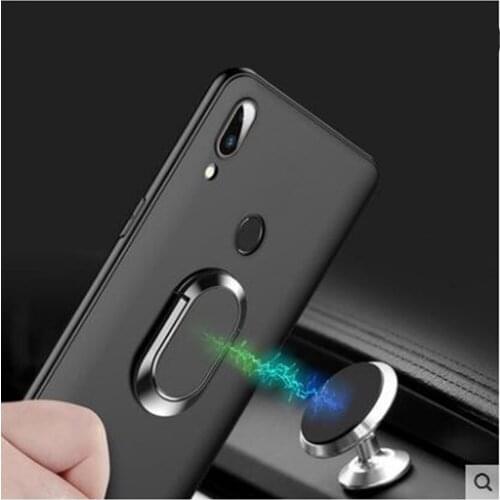 Soft Cases Huawei Y7 Prime Pro 2019 Case Ring Finger Holder Car Magnet Phone Case For Huawei Y6 Pro Prime 2019 Cases