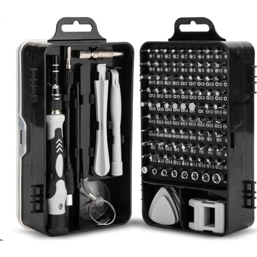 115 in 1 Watch Mobile Phone Disassembly Repair Screwdriver Hardware Tool Set Chrome Vanadium Steel