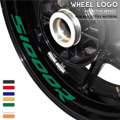 Motorcycle wheel tire stickers reflective strip decals personalized decorative stickers for BMW S1000R s1000 r s 1000r