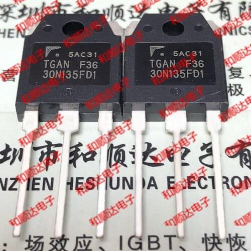 New 2pcs TGAN30N135FD1 TO-3P 1350V 30A