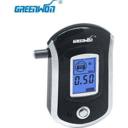 2020 NEW Hot selling Professional Digital Breath Alcohol Tester Breathalyzer AT6000 Free shipping Dropshipping