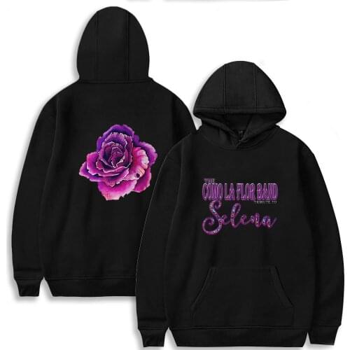 2021 Selena Quintanilla Spring New Text Graphic Print Hoodie Comfortable Hooded Casual All-match High Street Neutral Clothes