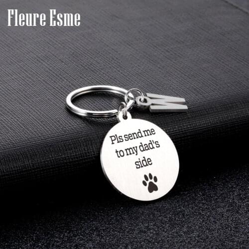 Personalized Pet ID Tag A-Z 26 Initials Engraved Pet Name for Cat Puppy Dog Plate Address Anti-lost Tag Pendant Pet Accessories