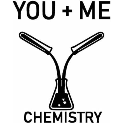 Personality You and Me Chemical Romantic Decals High Quality Car Window Decoration Personality Pvc Waterproof Decals Black/white